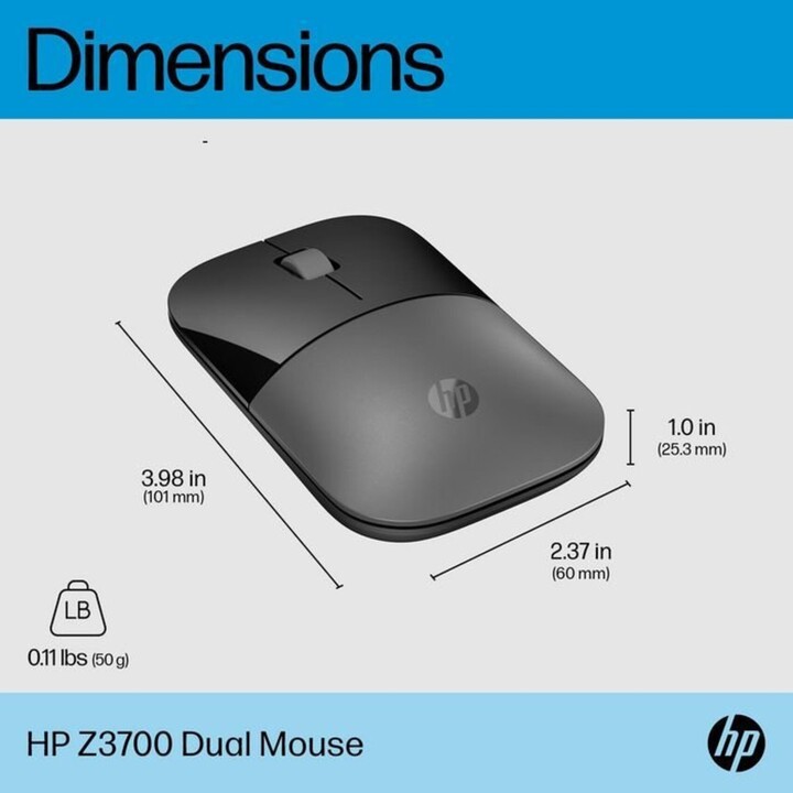 HP Z3700 Dual Mouse Argent