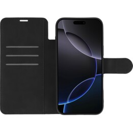 Just in Case Capa PrimeWallet para iPhone 17 Pro - Capa para carteira em pele sintética - Preto
