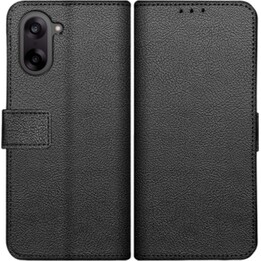 Just in Case Classic Wallet Case - OnePlus Nord CE5 - Kunstleder Buch Fall - schwarz