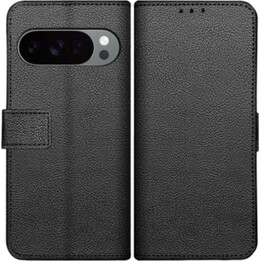 Just in Case Classic Wallet Case - Google Pixel 10 / 10 Pro - Faux Leather Book Case - Black