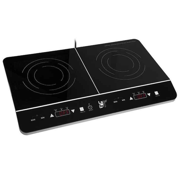 Piano cottura LAFE CIY002 nero a induzione con 2 zone