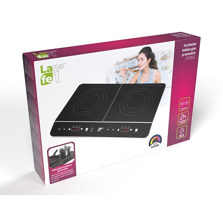 LAFE CIY002 hobs Negro Encimera Con placa de inducción 2 zona(s)
