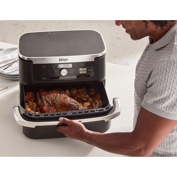 Friteuse à air 7-en-1 FlexDrawer de Ninja Foodi, 10.4L, sans huile, avec panier amovible, antiadhésif et pièces lavables au lave