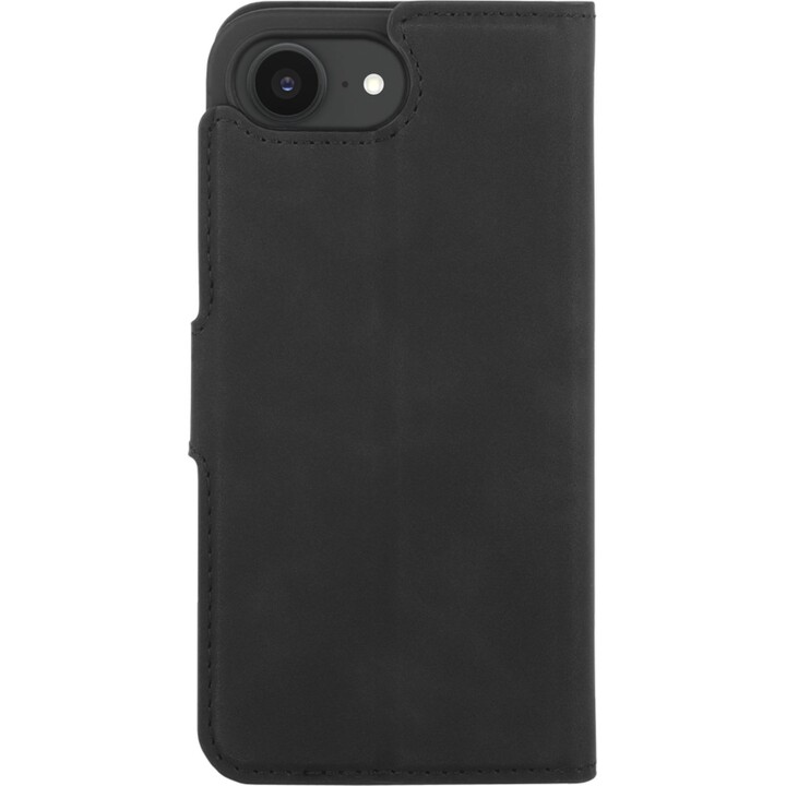 Just in Case PrimeWallet Wallet Case for iPhone 17e/16e - Faux Leather Wallet Case - Black