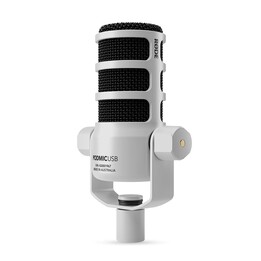 RODE PodMic USB Blanc - Podcast Microphone Dynamique