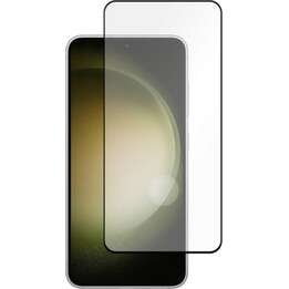 Just in Case Full Coverage Tempered Glass Screen Protector for Samsung Galaxy S23, Black