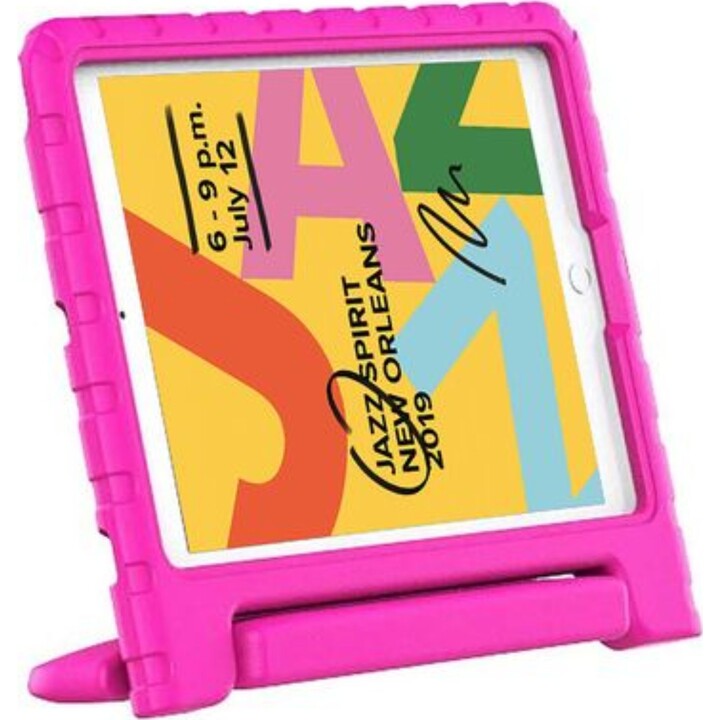 Mala Just in Case para iPad 2021 (9ª geração)/2020 (8ª geração)/iPad 2019 (7ª geração), cor-de-rosa