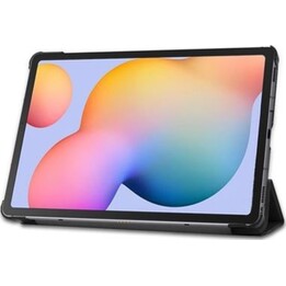 Just in Case Smart Book Faltbare Tasche für Samsung Galaxy Tab S6 Lite, Schwarz