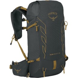 Osprey Talon Velocity 20 Zaino multisport per escursioni Dark Charcoal Tumbleweed Yellow 20L Taglia S/M