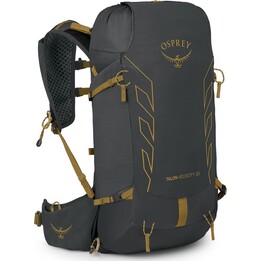Osprey Talon Velocity 20 Multisport Backpack Dark Gray Off Yellow 20L Recycled Nylon