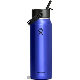 Borraccia Hydro Flask da 946 ml (32 oz) leggera con cannuccia larga e flessibile - Blu zaffiro
