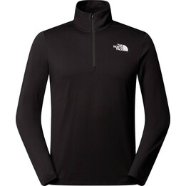 Camiseta The North Face 24/7 com zíper 1/4 - preta, tamanho: G