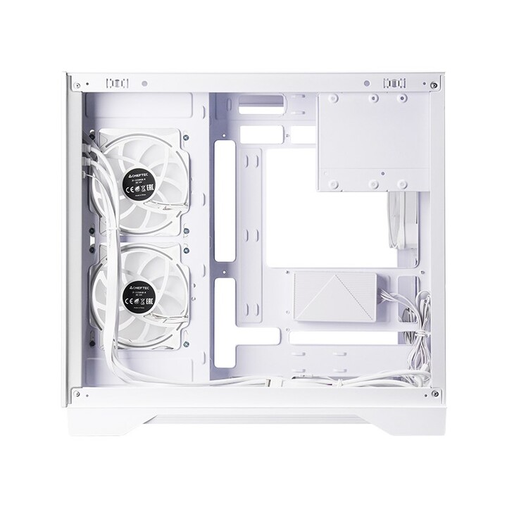 Case per computer Chieftec GM-30W-TG-OP, cubo bianco