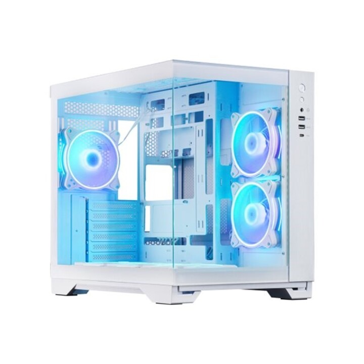 Case per computer Chieftec GM-30W-TG-OP, cubo bianco