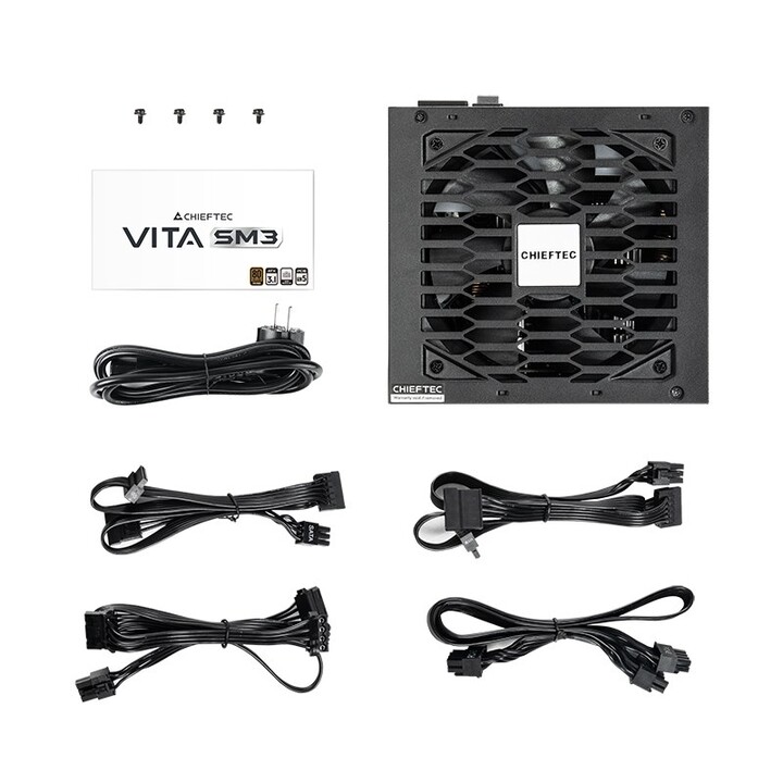 Chieftec Vita BPX-650-C unité d'alimentation d'énergie 650 W 20+4 pin ATX ATX Noir