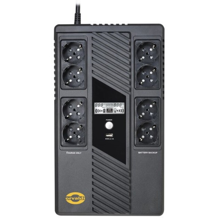 Orvaldi VAM-1000 sistema de alimentación interrumpida (UPS) Línea interactiva 1000 kVA 600 W 8 salidas AC
