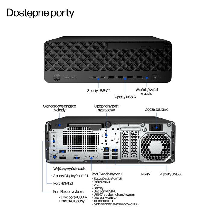 PC HP EliteDesk 8 SFF G1i Ultra 5 235/16GB/SSD512GB/Intel/11PR 3Y