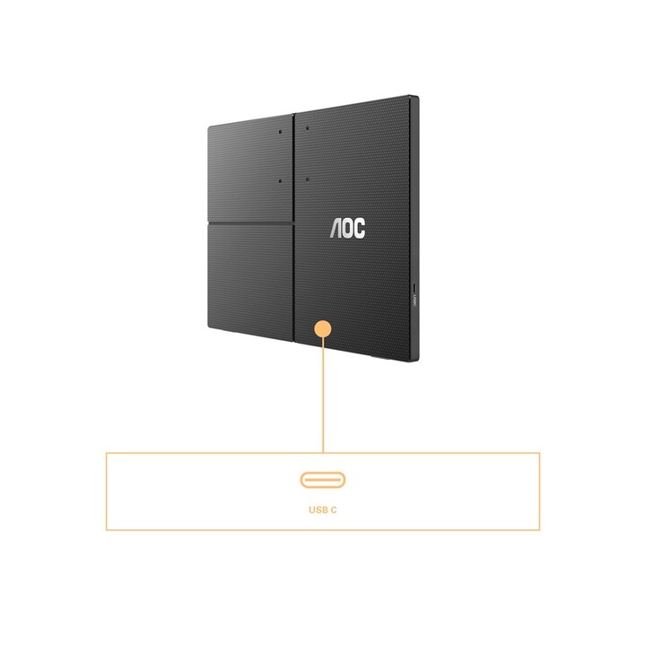 AOC 16T3EA monitor o TV portátil Negro 39,6 cm (15.6") 1920 x 1080 Pixeles