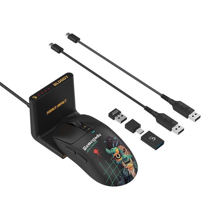 Mysz bezprzewodowa A4Tech Bloody R72 ULTRA DUO Renegade Midnight