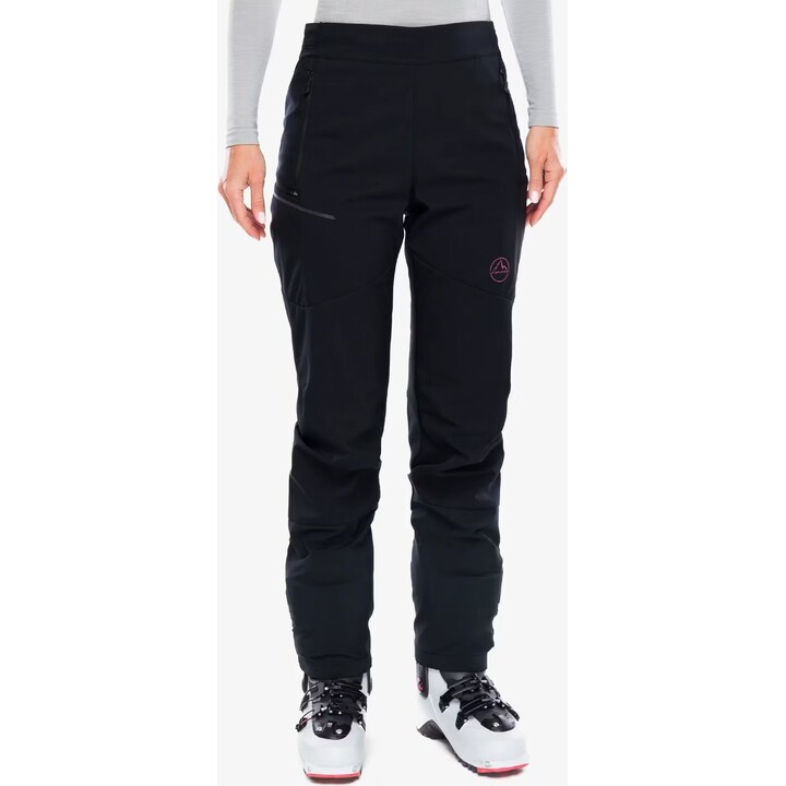 La Sportiva Ikarus women's softshell trousers - black/bay pink size: s