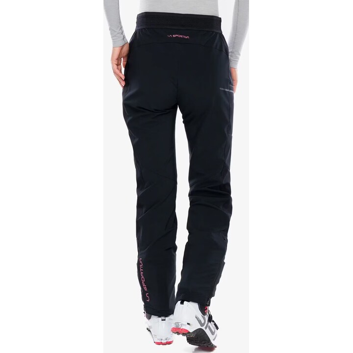 La Sportiva Ikarus women's softshell trousers - black/bay pink size: s