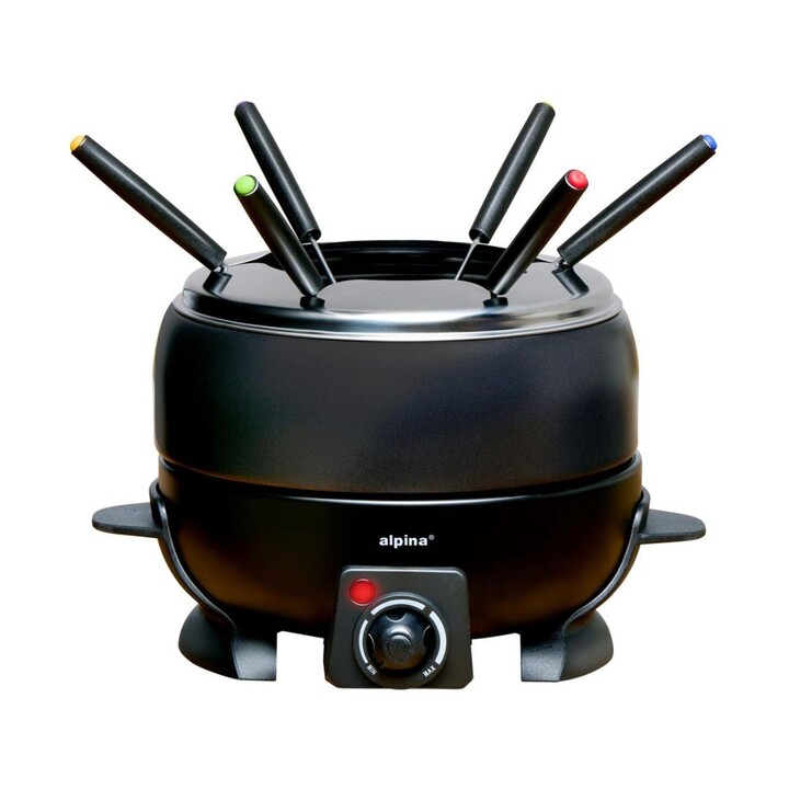 Fonduta elettrica ALPINA 2,3 l 800 W nera