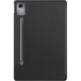 Capa Just in Case para Lenovo Idea Tab Pro Tablet - Livro inteligente com três dobras - Preto