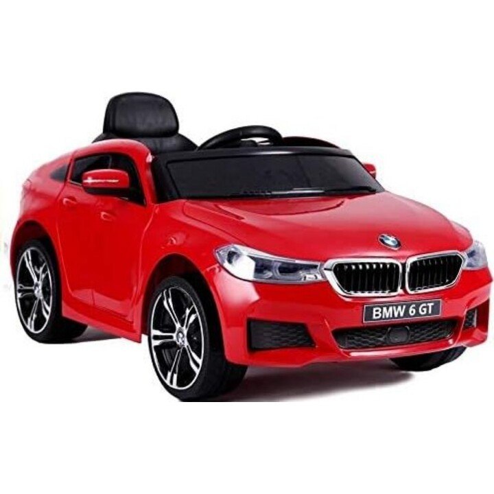 Nuova BMW X6 SUV elettrica con luci a LED e lettore MP3, colore rosso.