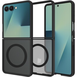 Just in Case Custodia ArmorElite per Samsung Galaxy Z Flip7 - Cover posteriore di livello militare, nero