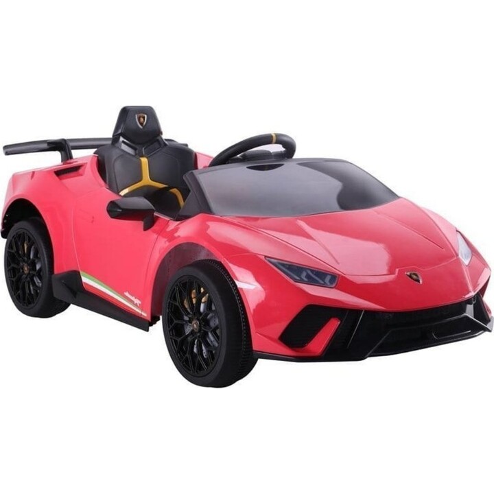 Lamborghini Huracán rojo, coche eléctrico