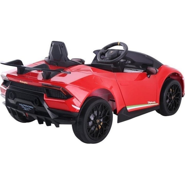 Lamborghini Huracán rojo, coche eléctrico