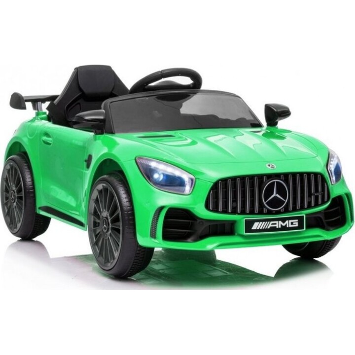 Mercedes AMG GT R Electric Car with Remote Control, LED Lights, MP3, Green