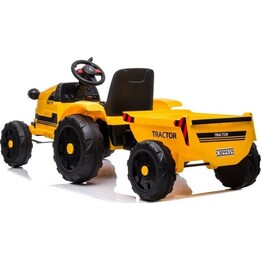 Traktor na Akumulator z Przyczepą CH9959 Światła LED Pilot Radio Żółty