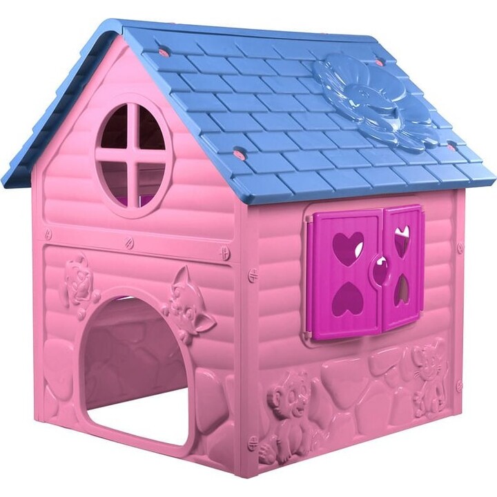 Casinha de jardim infantil 456 rosa