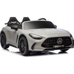 Mercedes GT63 AMG DKGT63 24V LCD Carro Elétrico a Bateria, Cinza Claro