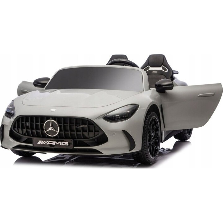 Mercedes GT63 AMG DKGT63 24V LCD Auto elettrica a batteria, grigio chiaro