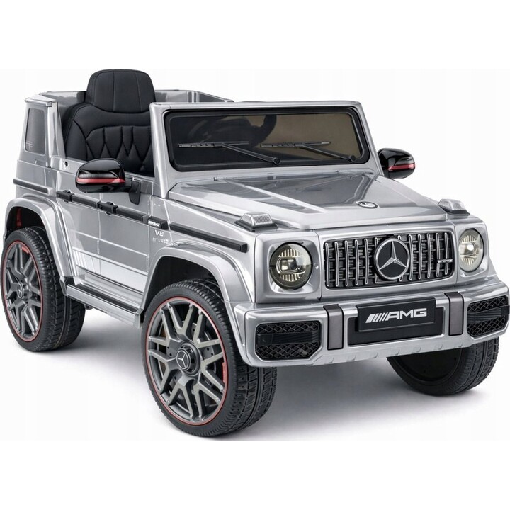 Auto elettrica per bambini Mercedes AMG G 63 verniciata in argento