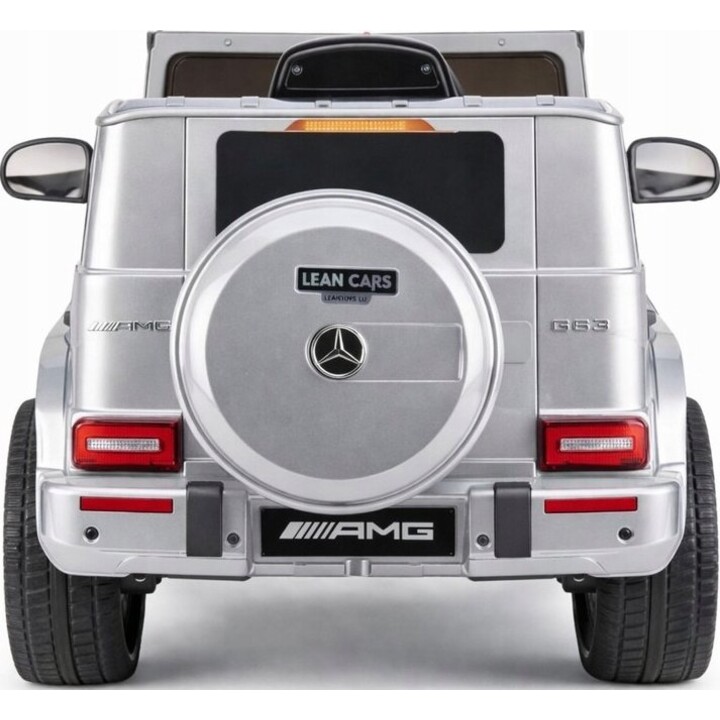 Auto elettrica per bambini Mercedes AMG G 63 verniciata in argento