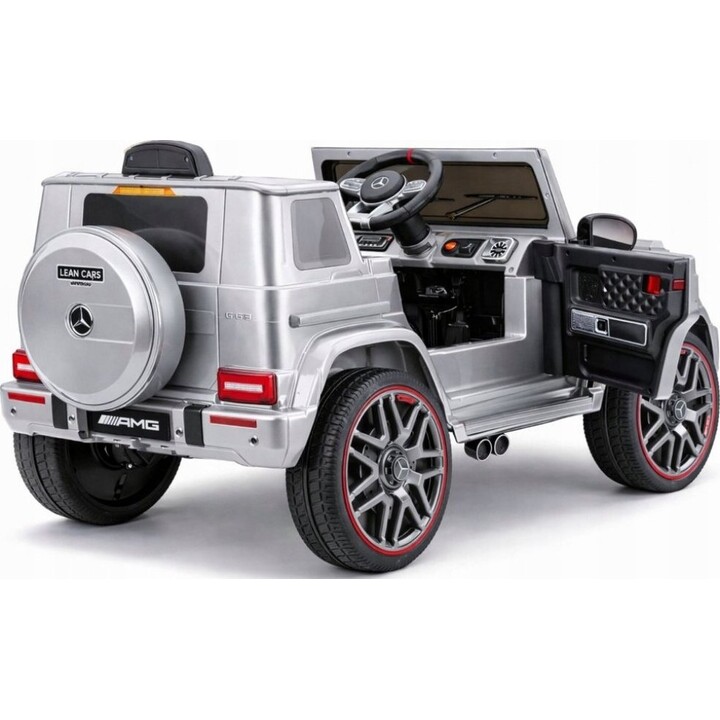 Auto elettrica per bambini Mercedes AMG G 63 verniciata in argento