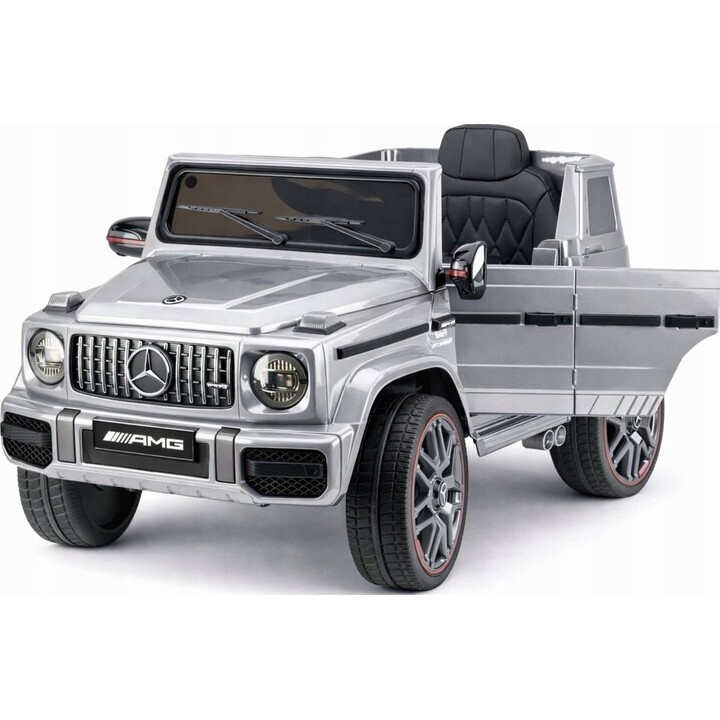 Auto elettrica per bambini Mercedes AMG G 63 verniciata in argento