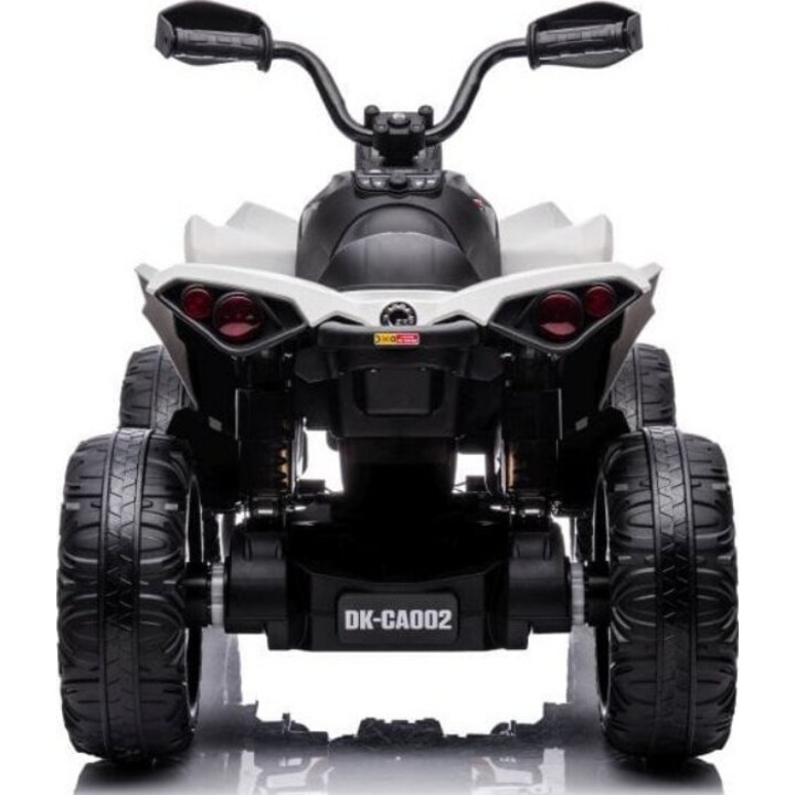 Quad CAN-AM Renegate blanco alimentado por batería