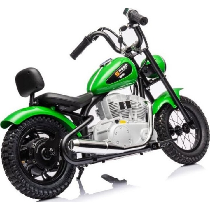A9902 36V electric motorcycle, green color.