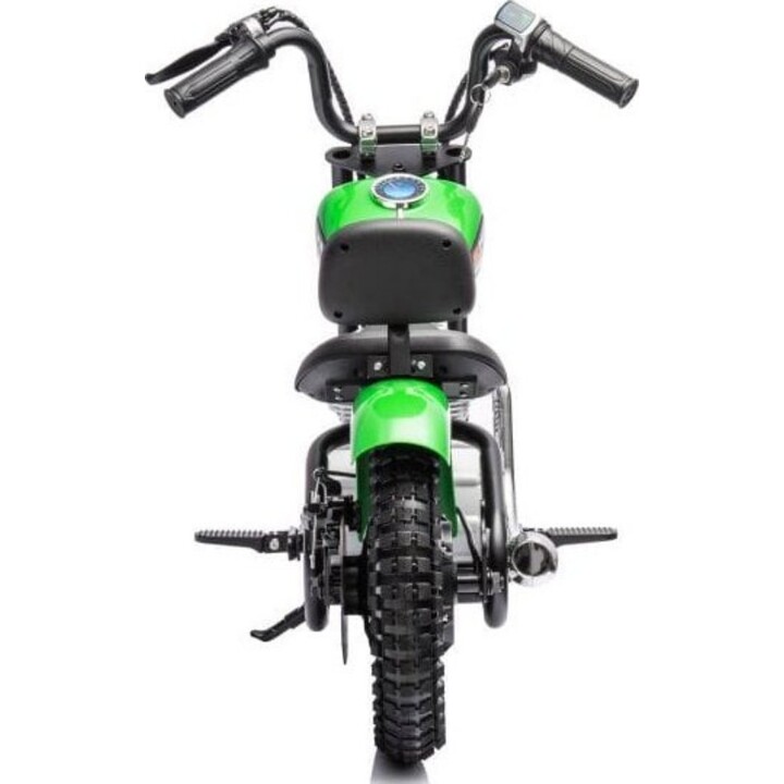 Motocicletta elettrica A9902 da 36 V, colore verde.
