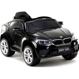 Auto électrique BMW X6 SUV Lumières LED MP3 Véhicule Noir