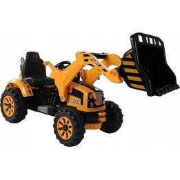 Traktor na akumulator z Łyżką Koparka Pomarańczowy
