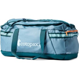 Cotopaxi Allpa Getaway 100L Travel Duffel Bag Blue Spruce And Abyss 100L Recycled Nylon
