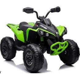 Quad CAN-AM Renegade verde alimentado por batería