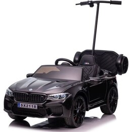 Auto Na Akumulator BMW M5 Z Platformą Dla Rodzica Czarne Lakierowane