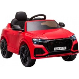 Voiture sur batterie Audi RS Q8 Lumières LED MP3 Télécommande Rouge