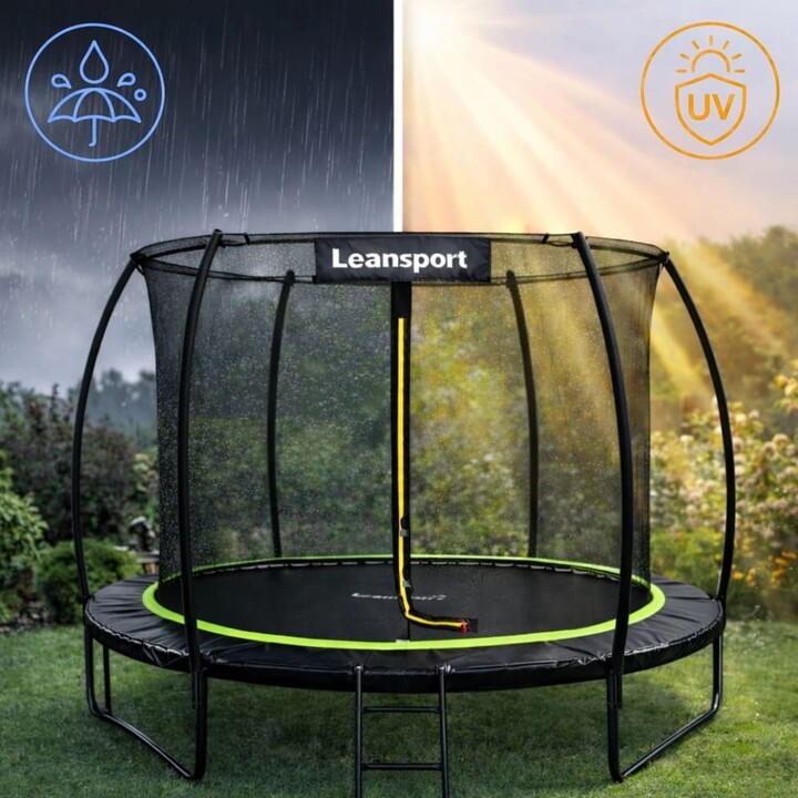 Lean Spring Pad for Trampoline, Black, 360-376 cm, 12 ft